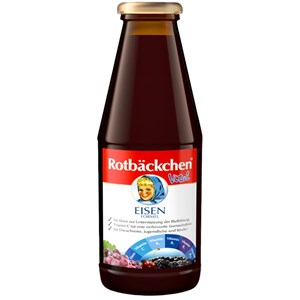 ROTBACKCHEN Sok wieloowocowy Z ŻELAZEM I WITAMINAMI C, B1, B2, B6, B12 450 ml