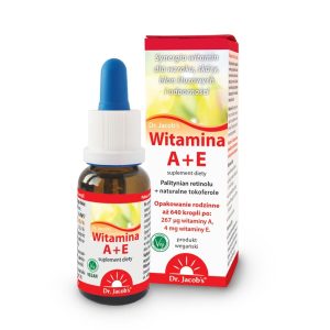 Dr Jacobs Witamina A+E krople 20 ml ok. 640 kropli