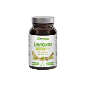 Biowen  Ashwagandha (Żeń-szeń indyjski) 400 mg – 10% witanolidów –  120  kapsułek
