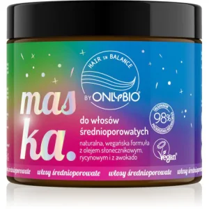 Hair in Balance by ONLYBIO Maska do włosów średnioporowatych 400 ml