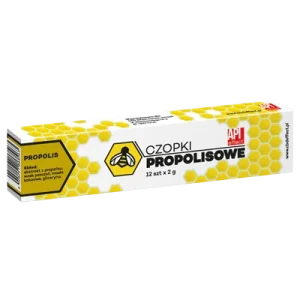 Naturalne czopki propolisowe   12szt x 2g