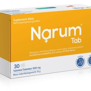 Narum  TAB Probiotyk na zdrowy żołądek i jelita   30  tabl  500 mg