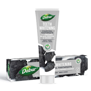 Dabur   Pasta do zębów wybielająca węglowa z pieprzem i imbirem  100 ml