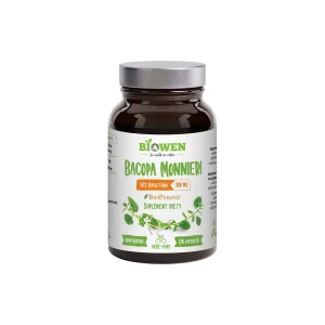 Biowen     Bacopa monnieri (Brahmi) 300 mg – 50% bakozydów  120  kaps.