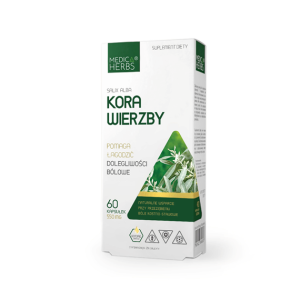 MEDICA HERBS   Kora Wierzby   550mg, 60 kaps.