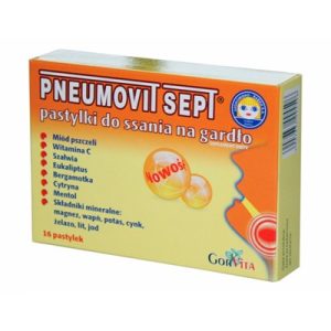 GORVITA  Pneumovit  sept   pastylki na gardło   x16