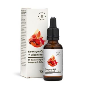 AURA HERBALS Koenzym Q10 + Witamina E – krople 30ml