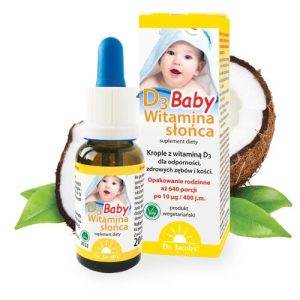 Dr Jacobs   Witamina Słońca D3  Baby  krople  20 ml