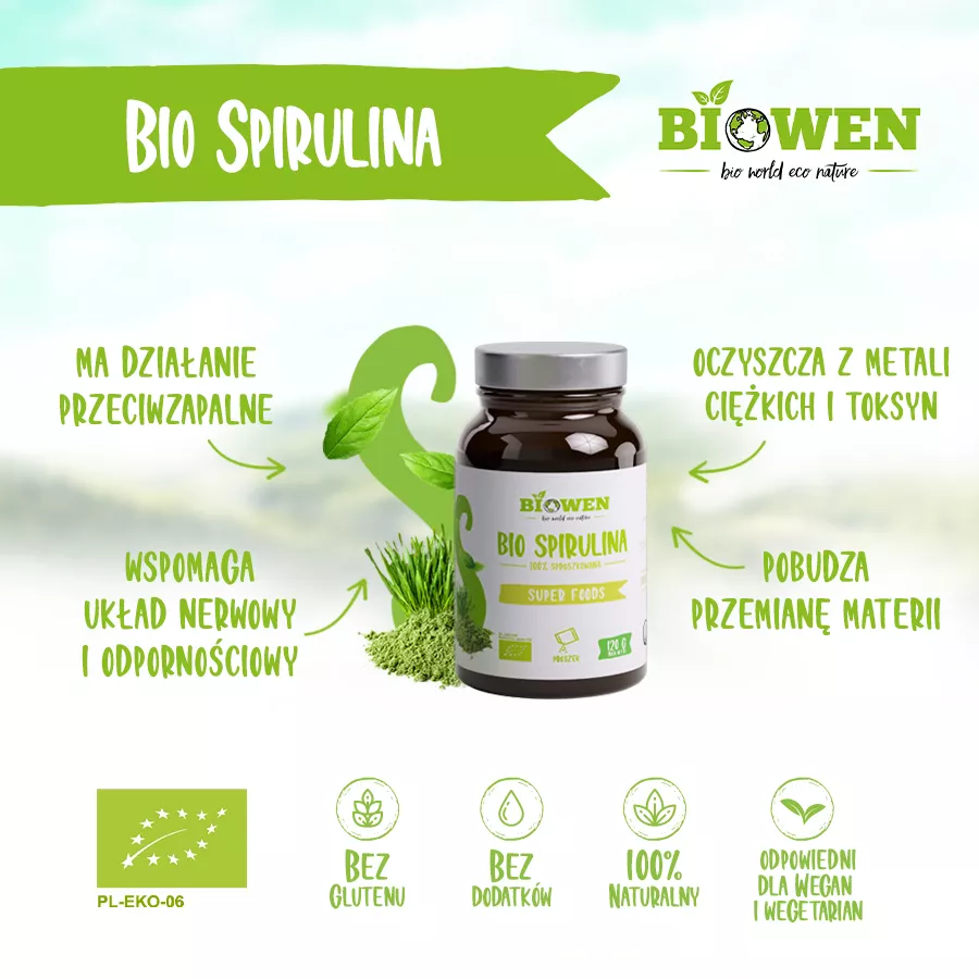 Biowen Bio Spirulina 120 g - Image 2
