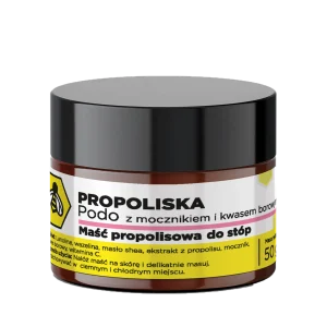 Maść   Propolisowa  Podo  z  Mocznikiem i kwasem borowym do stóp   50 g
