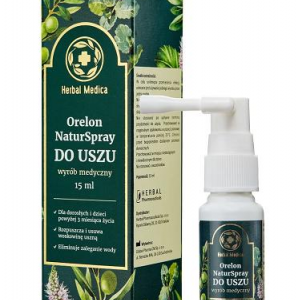 Herbal Pharmaceutical   Orleon  NaturSpray do oczyszczania  uszu  15 ml