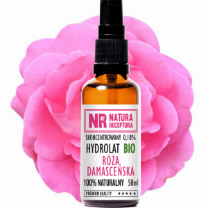 NATURA  RECEPTURA    Hydrolat z róży damasceńskiej  BIO  50ml