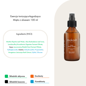 Mokosh   Esencja tonizująco-łagodząca   Mięta z aloesem  100 ml