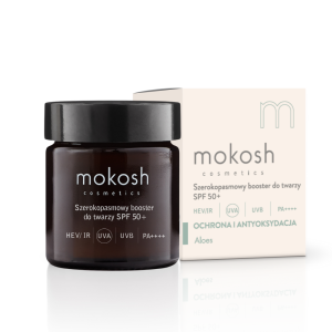 Mokosh   Szerokopasmowy krem  booster do twarzy  SPF 50+ HEV/IR | UVA | UVB | PA ++++ 30ml