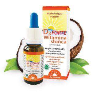 Dr Jacobs   Witamina słońca D3 FORTE  krople  20 ml