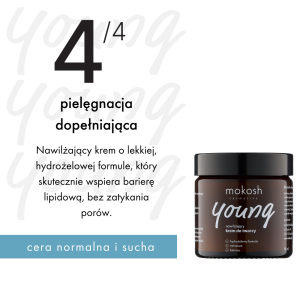 Mokosh  Young | Krok 4 |  Nawilżający krem do twarzy 60ml