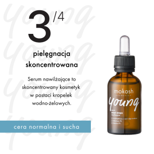 Mokosh  Young | Krok 3 | Serum nawilżające smart drops 30ml