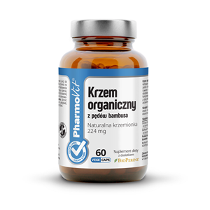 PHARMOVIT   Krzem  ORGANICZNY Z PĘDÓW BAMBUSA (448 mg) Bezglutenowy  60 kaps.