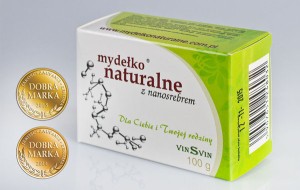 VINSVIN  Mydełko naturalne z nanosrebrem w kostce 100g