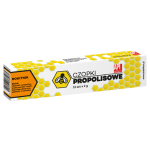 Czopki propolisowe z rokitnikiem 12 szt x 2g
