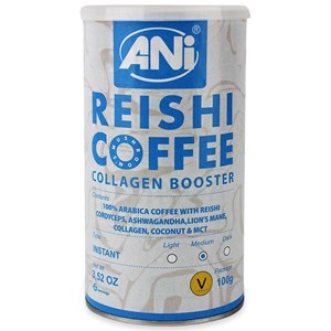 Ani  Kawa rozpuszczalna Arabica z grzybami Reishi ,Cordycepsem ,Lion’s Mane, Ashwaghandą i kolagenem  100 g