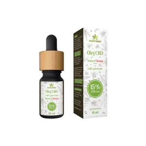 HempKing   Olej  CBD  15%   1500 mg Natural Strong – 10 ml