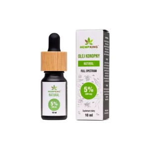 Hemp King   Olej  CBD 5% +  Natural 500 mg – 10ml