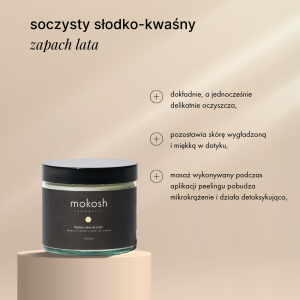 Mokosh   Peeling solny do ciała  Gruszka 300g