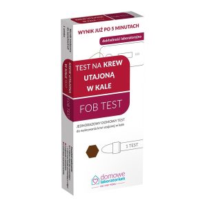 Domowe  Laboratorium   Test na krew utajoną w kale FOB TEST  1 szt