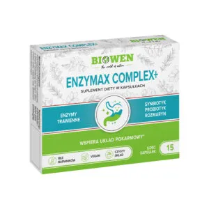 Biowen    EnzyMax Complex+   wsparcie dla trawienia  15 kapsułek