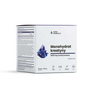 AURA HERBALS   Kreatyna monohydrat   saszetki  30 x 3,41g