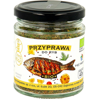 PIĘĆ PRZEMIAN Przyprawa do ryb bezglutenowa BIO 40g