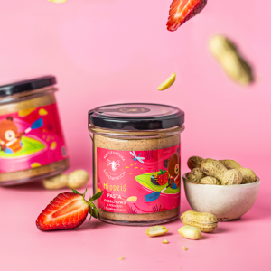 Pasieki Sadowskich  Miodziś  Pasta orzechowa z miodem i truskawkami  300 g       03.26