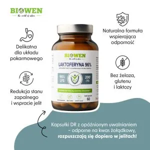 Biowen Laktoferyna 96% 60 kapsułek - Image 3