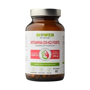 Biowen   Witamina D3 + K2 Forte  12000 IU   60 kaps.