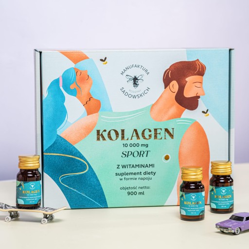 Pasieki Sadowskich Kolagen wołowy Sport 10 000 mg Shot 30 szt - obrazek 2