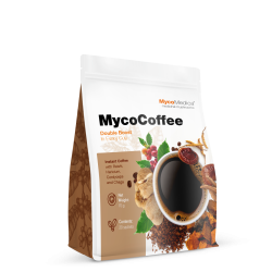 MycoMedica   MycoCoffee – kawa rozpuszczalna wzbogacona grzybami witalnymi  70 g / 20 saszetek