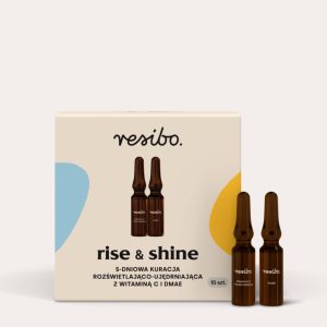 Resibo  Rise & Shine 5-dniowa kuracja rozświetlająco-ujędrniająca z witaminą C i DMAE   10 szt.