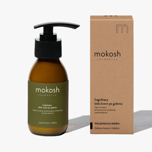 Mokosh Łagodzący lekki krem po goleniu Zielona kawa z tabaką 90ml