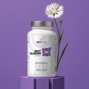 Best Lab BestSelenium Suplement diety wspierający odporność, tarczycę i zdrowe włosy 200 kaps.