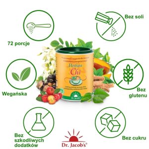 Dr Jacobs  Herbata Chi z ksylitolem  180 g (72 porcje)