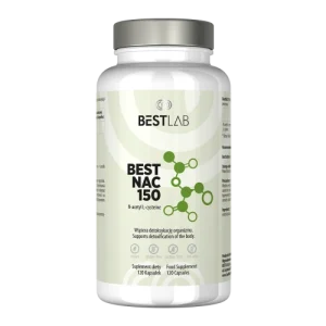 Best Lab  BestNAC 150 Suplement diety z N-acetylocysteiną w precyzyjnej dawce (dzieci)  150 mg  120 kaps.