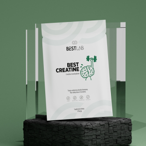 Best Lab BestCreatine Kreatyna Suplement diety wspierający wydolność fizyczną i pracę mięśni saszetka 7,6g