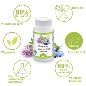 Dr Jacobs  Oregano i Czarnuszka   60 kaps.