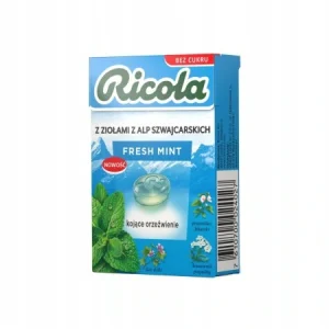 Ricola  Szwajcarskie cukierki ziołowe  Mięta  40g