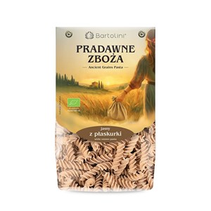 Bartolini  Bio Makaron  z płaskurki jasny  Świderki  Pradawne Zboża 250 g