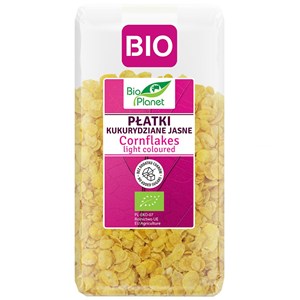 Bio Planet  Płatki kukurydziane jasne  ,bez dodatku cukrów  250 g