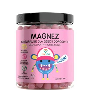 MyVita Naturalne Żelki Magnez (dzieci i dorośli) 60 sztuk