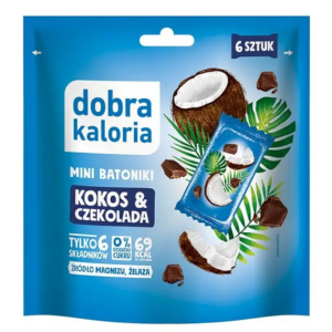 DOBRA KALORIA   Mini batoniki kokos i czekolada 6x17g