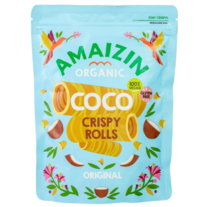 Amaizin Kokosowe Rurki waflowe Bezglutenowe Bio 140 g